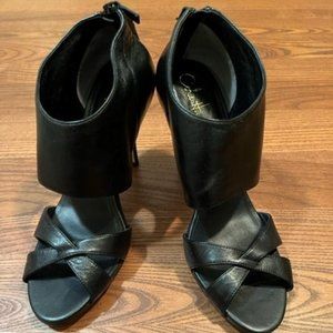 Cole Haan Nike Air Open Toe Zip Back